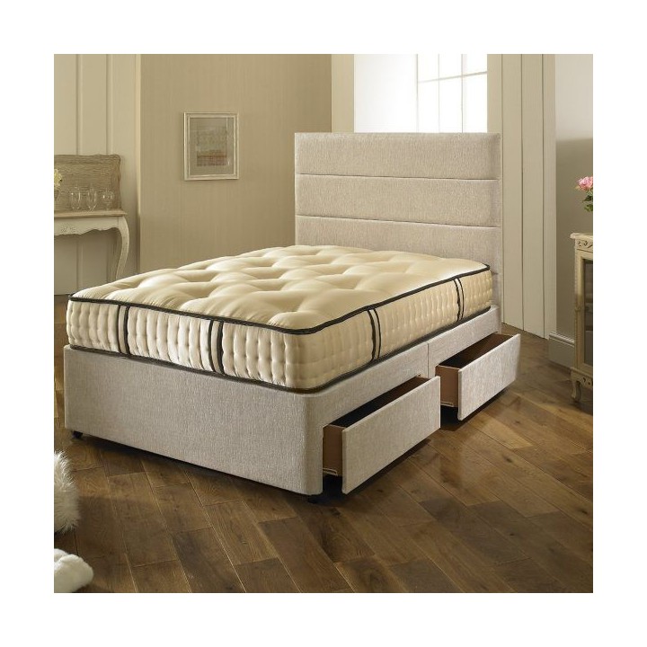 Jasmine Divan Bed 2000 Organic Spring Memory Foam Mattress
