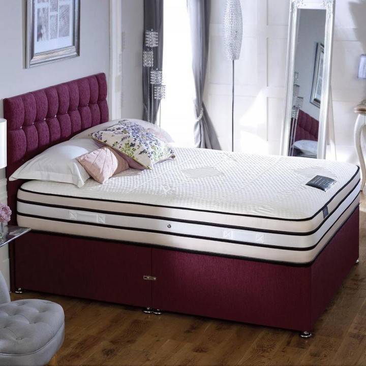Rapyal Sleep Evoke Velvet 2800 Pocket Memory Divan Bed