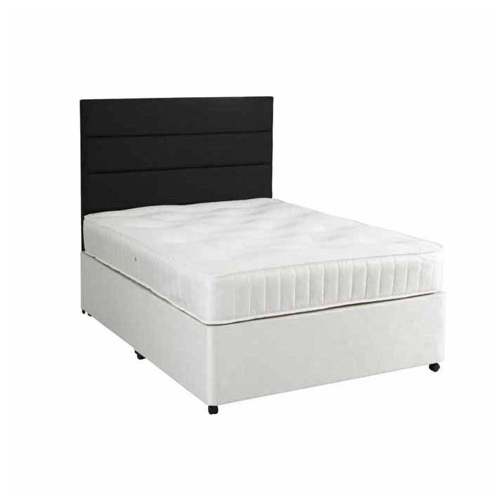 Alaska Medium-Comfort Divan Bed Set with Coil Spring Mattress
