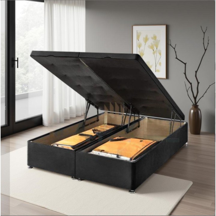 Plush Velvet Ottoman End Lift Ottoman Base