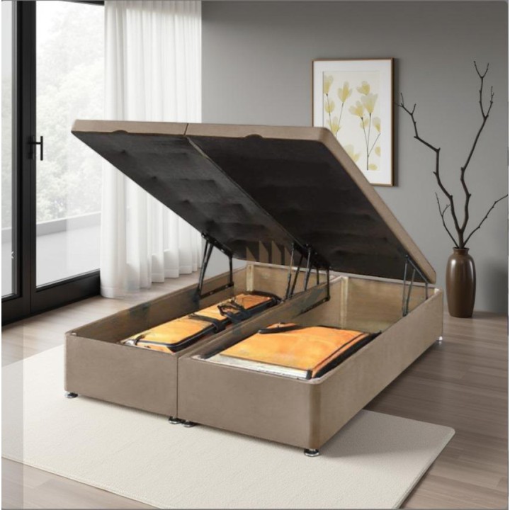 Plush Velvet Ottoman End Lift Ottoman Base