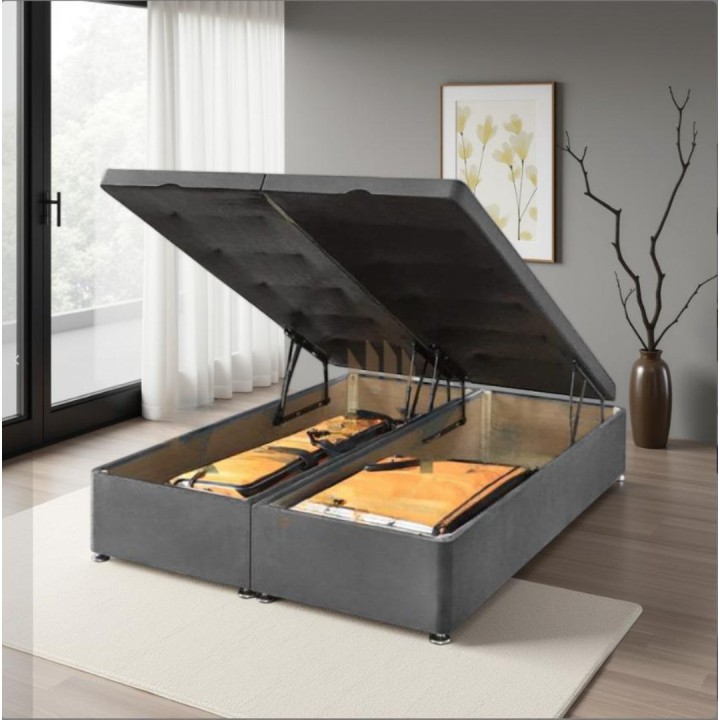 Plush Velvet Ottoman End Lift Ottoman Base