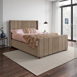 Boston Winged Bedframe with Optional Mattress and Storage