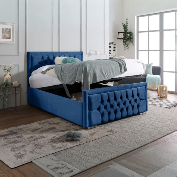 Mauritius Bedframe with Optional Mattress and Storage