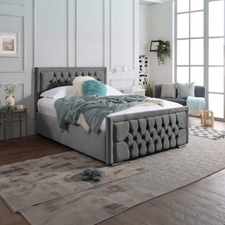 Mauritius Bedframe with Optional Mattress and Storage