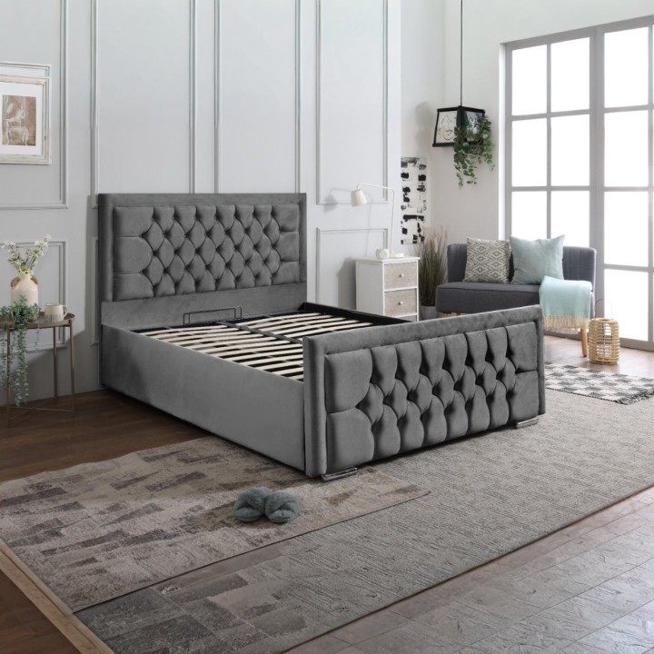 Mauritius Bedframe with Optional Mattress and Storage