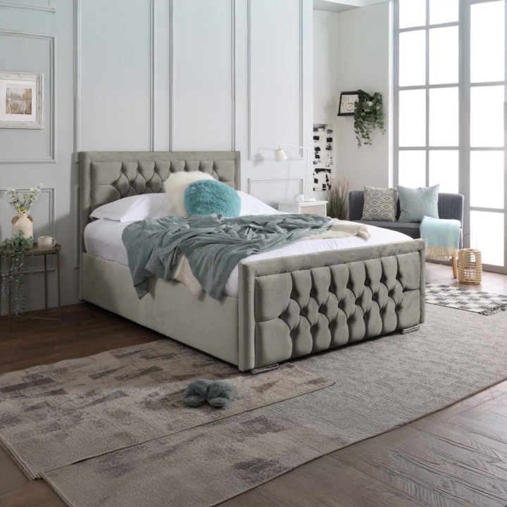 Mauritius Bedframe with Optional Mattress and Storage