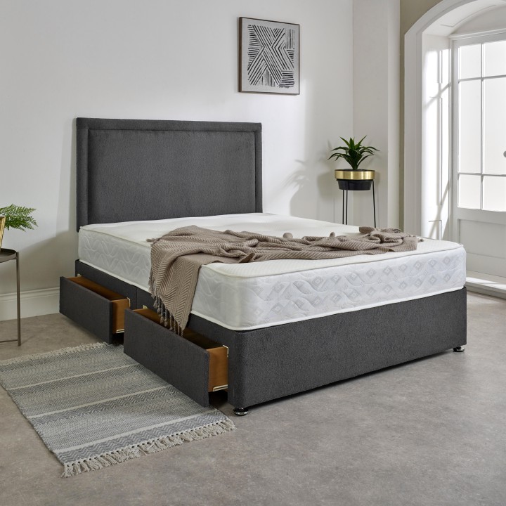 Plush Teddy Cloud Divan Bed – Upholstered Orthopaedic Divan