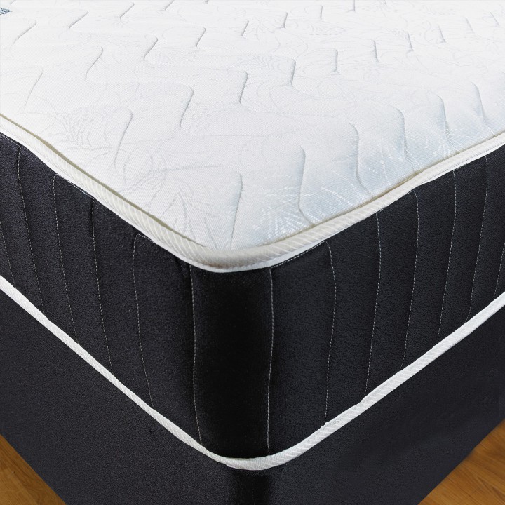 Hf4you Black Quilted Ortho Memory Foam Divan Bed