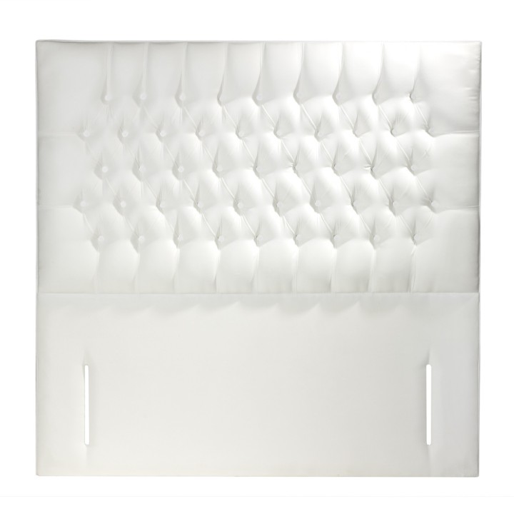 Hf4you Mimo Suede White Floor Standing Headboard