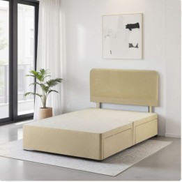 Hf4you Suede Divan Base With Drawers