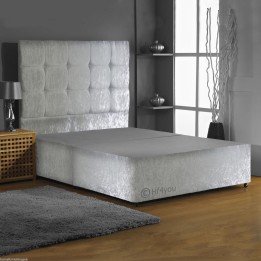 Hf4you Crushed Velvet Divan Base With Drawers