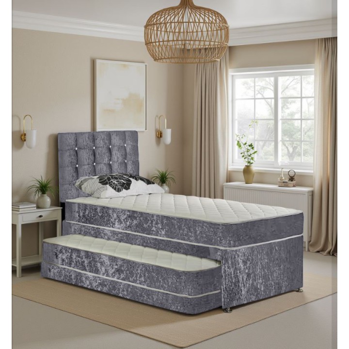 London Crushed Velvet Guest Bed