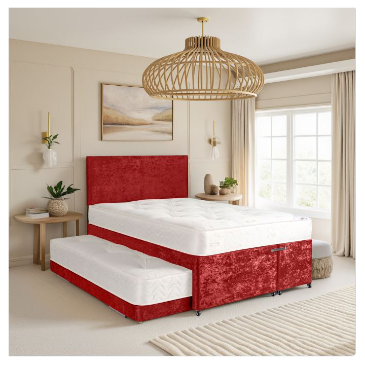 Berlin Crushed Velvet Double Guest Bed