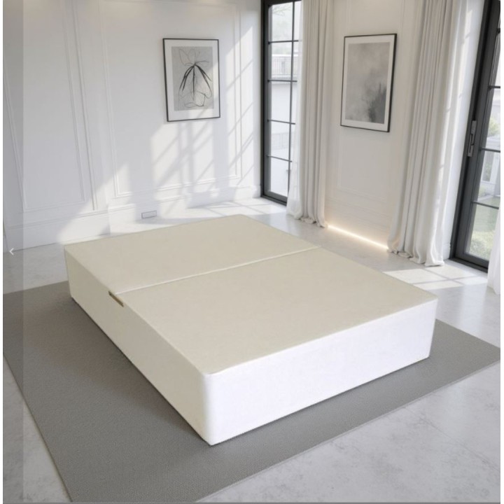 Hf4you White Suede Divan Base