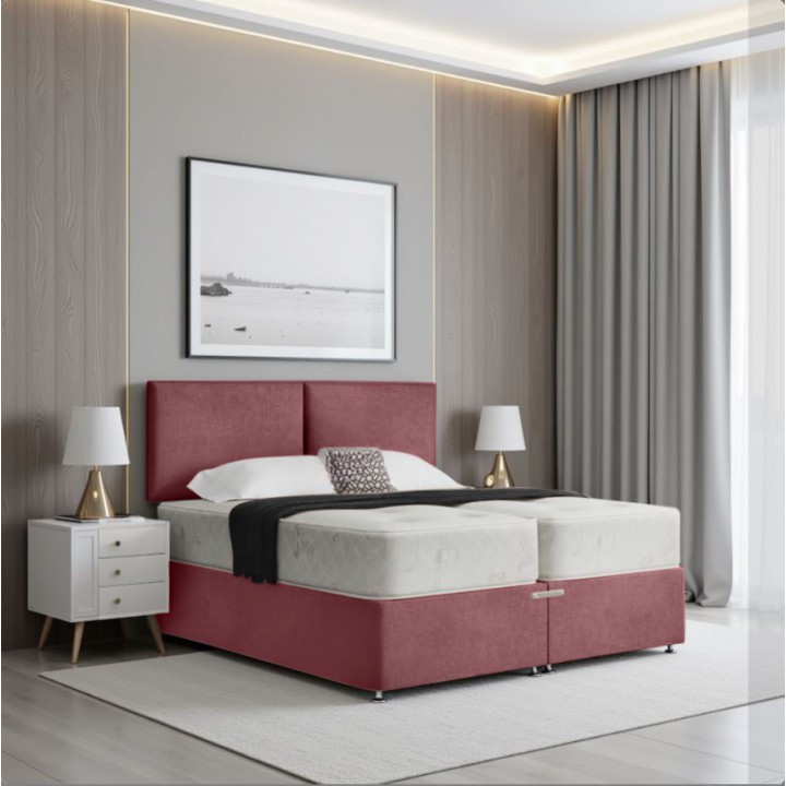 Amber Dusk Zip & Link Divan Bed Set