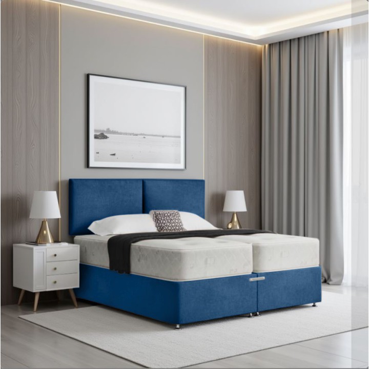 Amber Dusk Zip & Link Divan Bed Set