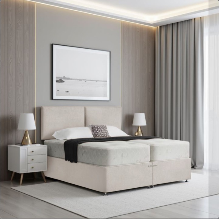 Amber Dusk Zip & Link Divan Bed Set