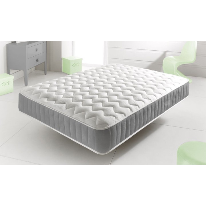 Hf4you Grey Memory Foam Topped Sprung Mattress