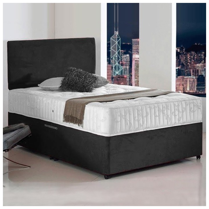 Hf4you Bed with Memory Foam Mattress Free Headboard